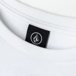 Volcom Short U-Neck Long Sleeves Cotton Long Sleeve T-shirt Logo For Women White X S -Volcom Sales Shop org 5046