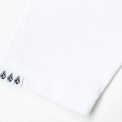 Volcom Short U-Neck Long Sleeves Cotton Long Sleeve T-shirt Logo For Women White X S -Volcom Sales Shop org 5049