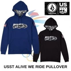 Volcom 2022-23FW Pullovers Street Style Long Sleeves Cotton For Men Blue X M (*inventory Check Required)