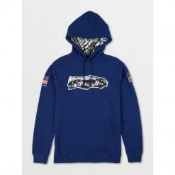 Volcom 2022-23FW Pullovers Street Style Long Sleeves Cotton For Men Blue X M (*inventory Check Required) -Volcom Sales Shop org 5066