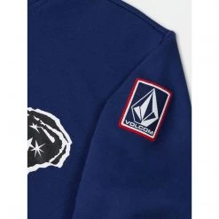 Volcom 2022-23FW Pullovers Street Style Long Sleeves Cotton For Men Blue X M (*inventory Check Required) -Volcom Sales Shop org 5069