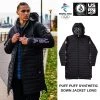 Volcom 2022-23FW Long Logo Down Jackets For Men Black X Xl (*stock Check Required)