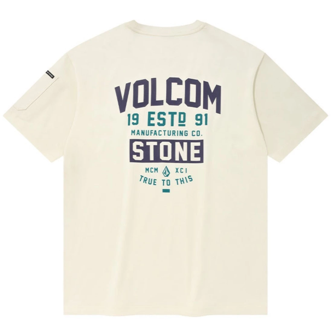Volcom Unisex Street Style Short Sleeves Logo T-Shirts For Men Cream X S 9 Volcom Unisex Street Style Short Sleeves Logo T-Shirts For Men Cream X S - Image 7