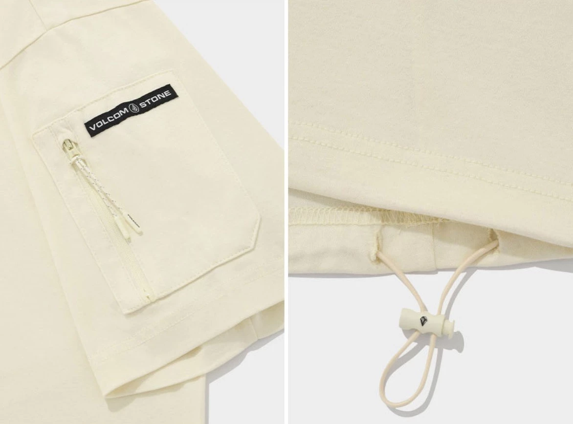 Volcom Unisex Street Style Short Sleeves Logo T-Shirts For Men Cream X S 13 Volcom Unisex Street Style Short Sleeves Logo T-Shirts For Men Cream X S - Image 11