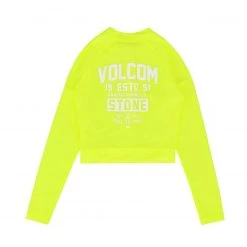 Volcom 2022 SS Logo Swimwear For Women Neon Yellow X Xs -Volcom Sales Shop org 524