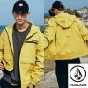 Volcom Unisex Street Style Logo Jackets For Men Yellow X L -Volcom Sales Shop org 5243