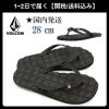 Volcom Street Style Plain Flipflop Logo Sandals For Men Black X Us10