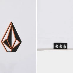 Volcom Unisex Street Style Short Sleeves Logo T-Shirts For Men Yellow X S -Volcom Sales Shop org 53