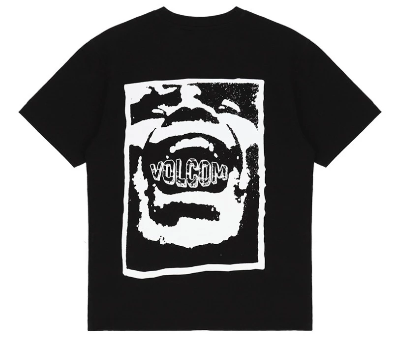 Volcom Unisex Street Style Cotton Short Sleeves Logo T-Shirts For Men Black X Xl 5 Volcom Unisex Street Style Cotton Short Sleeves Logo T-Shirts For Men Black X Xl - Image 3