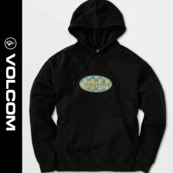 Volcom 2021-22FW Sweat Street Style Logo Hoodies For Men Black X Xl
