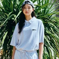 Volcom Unisex Street Style Short Sleeves Logo T-Shirts For Women Navy X M -Volcom Sales Shop org 5409