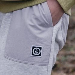 Volcom 2022 SS Unisex Street Style Cotton Logo Bottoms For Men Gray X L -Volcom Sales Shop org 5435