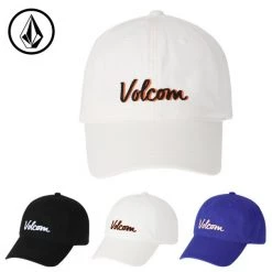 Volcom Unisex Street Style Caps For Men Blue X One Size