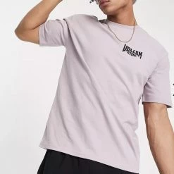 Volcom Crew Neck Pullovers Unisex Street Style Plain Cotton For Men Purple X Xl -Volcom Sales Shop org 5549