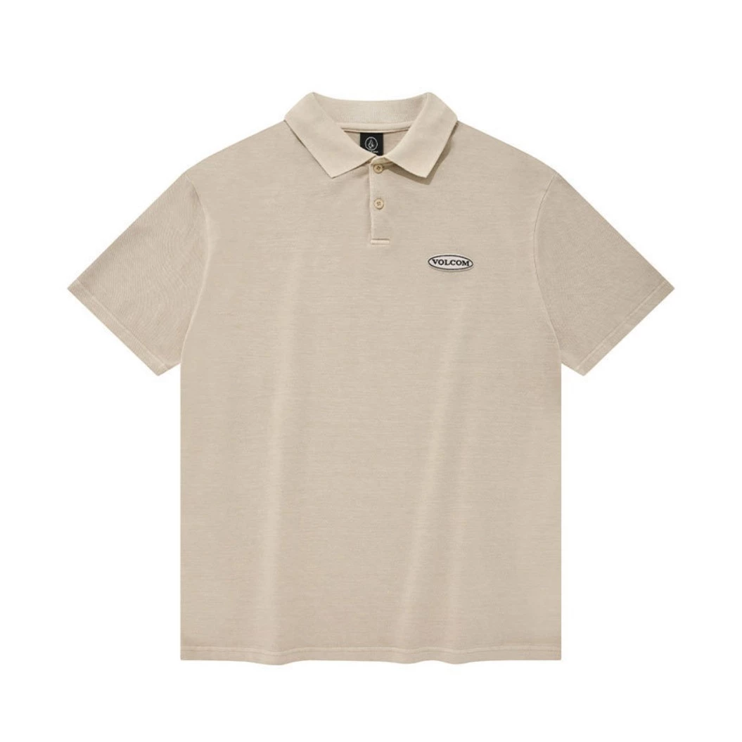 Volcom Casual Style Unisex Street Style Logo Polos For Women L.khaki X S 8 Volcom Casual Style Unisex Street Style Logo Polos For Women L.khaki X S - Image 6