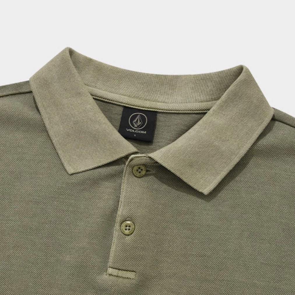 Volcom Casual Style Unisex Street Style Logo Polos For Women L.khaki X S 13 Volcom Casual Style Unisex Street Style Logo Polos For Women L.khaki X S - Image 11