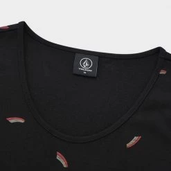 Volcom Unisex Street Style Logo Tanks & Camisoles For Women Black X S -Volcom Sales Shop org 5630
