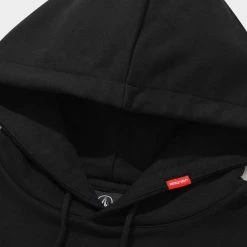 Volcom 2021-22FW Unisex Street Style Long Sleeves Cotton Logo Hoodies For Men Black X S -Volcom Sales Shop org 5665