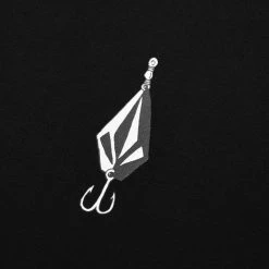 Volcom 2021-22FW Unisex Street Style Long Sleeves Cotton Logo Hoodies For Men Black X S -Volcom Sales Shop org 5666