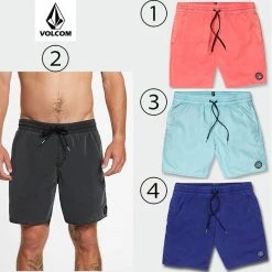Volcom 2022 SS Street Style Swimwear (A2512004) For Men ②black X M