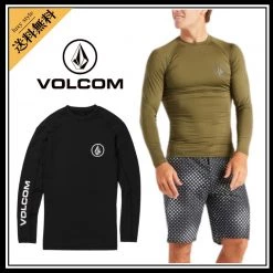 Volcom 2022 SS Street Style Plain Logo Military Swimwear (A9312202) For Men Black X Xs