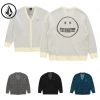Volcom Unisex Logo Cardigans For Men Gray X M 1 Volcom Unisex Logo Cardigans For Men Gray X M -Volcom Sales Shop org 5924