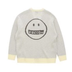 Volcom Unisex Logo Cardigans For Men Gray X M -Volcom Sales Shop org 5926