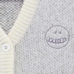 Volcom Unisex Logo Cardigans For Men Gray X M -Volcom Sales Shop org 5928