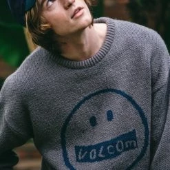 Volcom Unisex U-Neck Long Sleeves Logo Sweaters For Men Gray X Xl 23 Volcom Unisex U-Neck Long Sleeves Logo Sweaters For Men Gray X Xl -Volcom Sales Shop org 5954