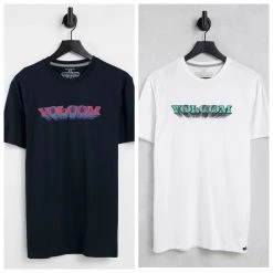 Volcom Pullovers Unisex Street Style Plain Cotton Short Sleeves For Men White X S