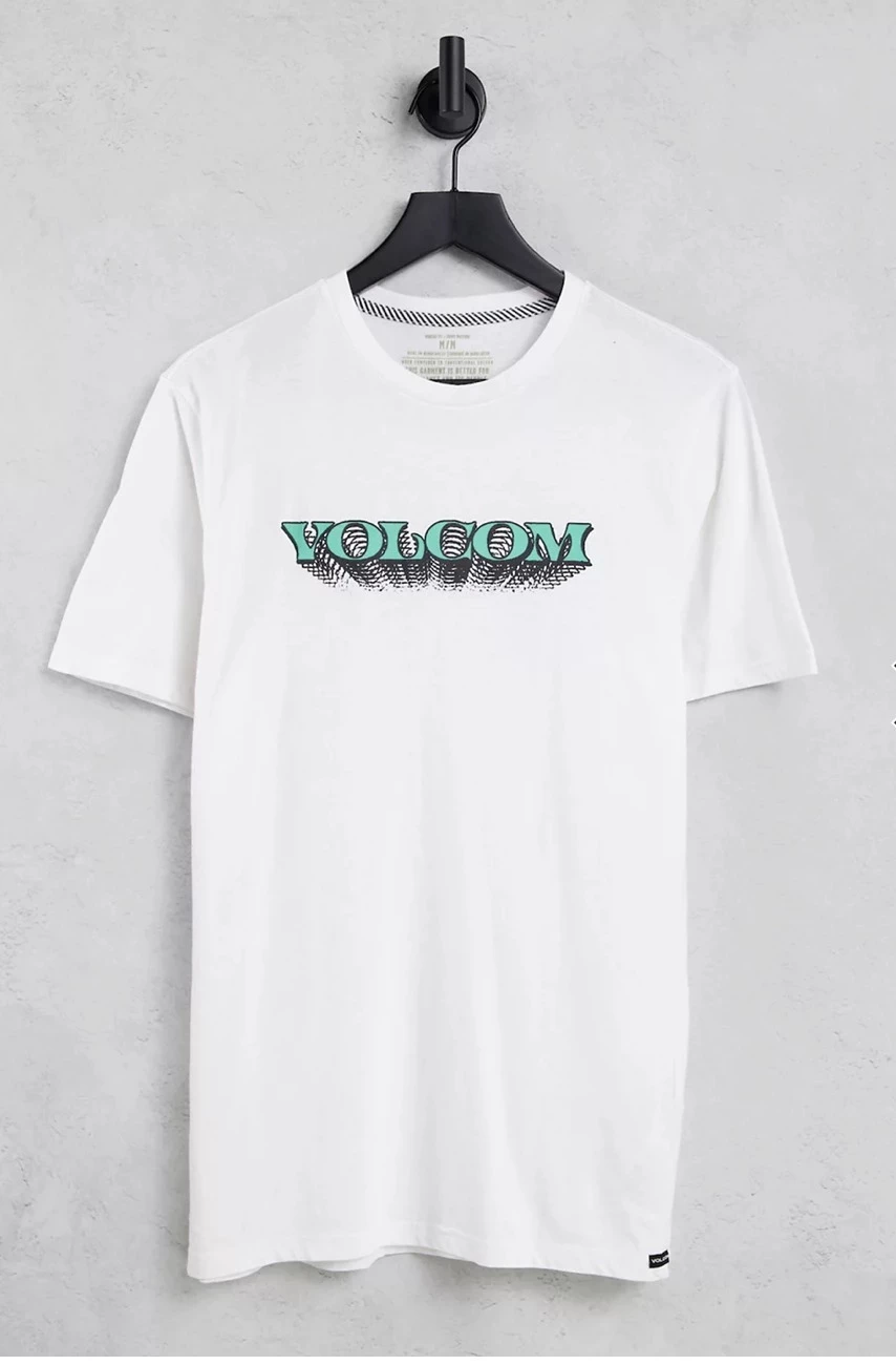 Volcom Pullovers Unisex Street Style Plain Cotton Short Sleeves For Men White X S 4 Volcom Pullovers Unisex Street Style Plain Cotton Short Sleeves For Men White X S - Image 2