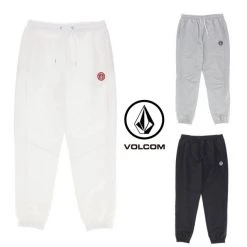 Volcom Unisex Street Style Logo Joggers & Sweatpants For Men Black X L