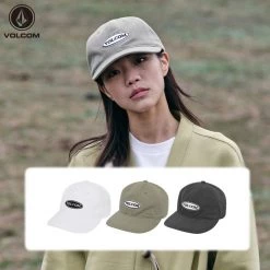 Volcom Unisex Street Style Caps For Men Charcoal X One Size