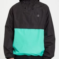 Volcom Street Style Logo Anorak Jackets Biker Jackets For Men Mint X S -Volcom Sales Shop org 614