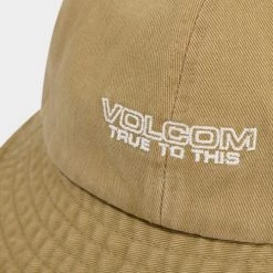 Volcom Unisex Street Style Bucket Hats Wide-brimmed Hats For Men Green X S -Volcom Sales Shop org 6167