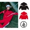 Volcom Unisex Logo Track Jackets For Men Red X S -Volcom Sales Shop org 6192
