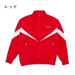 Volcom Unisex Logo Track Jackets For Men Red X S -Volcom Sales Shop org 6200