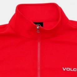 Volcom Unisex Logo Track Jackets For Men Red X S -Volcom Sales Shop org 6202