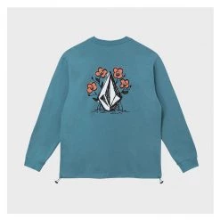 Volcom Flower Patterns Unisex U-Neck Long Sleeves Cotton Logo For Women Blue Green X L 38 Volcom Flower Patterns Unisex U-Neck Long Sleeves Cotton Logo For Women Blue Green X L -Volcom Sales Shop org 6222
