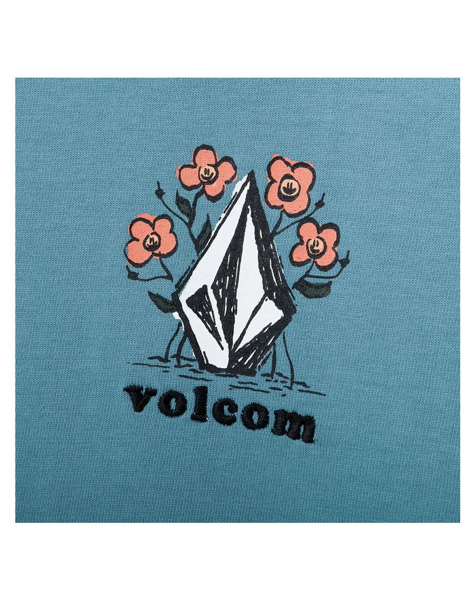 Volcom Flower Patterns Unisex U-Neck Long Sleeves Cotton Logo For Women Blue Green X L 22 Volcom Flower Patterns Unisex U-Neck Long Sleeves Cotton Logo For Women Blue Green X L - Image 20
