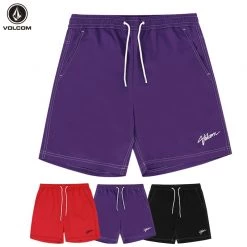 Volcom 2022 SS Unisex Street Style Cotton Logo Shorts For Men Red X M