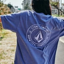 Volcom Unisex Street Style Logo T-Shirts For Women Charcoal X M -Volcom Sales Shop org 6246