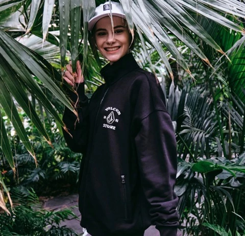 Volcom Unisex Long Sleeves Cotton Logo Sweatshirts For Men Black X M 5 Volcom Unisex Long Sleeves Cotton Logo Sweatshirts For Men Black X M - Image 3