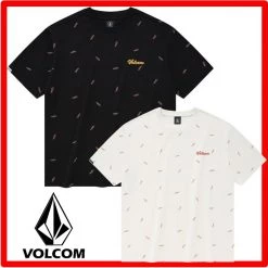 Volcom Unisex Street Style Short Sleeves Logo T-Shirts For Men Black X M