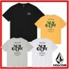 Volcom Unisex Street Style Short Sleeves Logo T-Shirts For Women Mustard X S