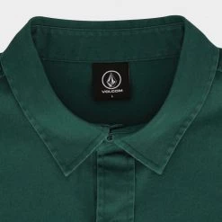 Volcom Unisex Street Style Long Sleeves Cotton Logo Shirts For Men Beige X Xl -Volcom Sales Shop org 640