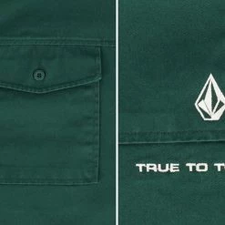 Volcom Unisex Street Style Long Sleeves Cotton Logo Shirts For Men Beige X Xl -Volcom Sales Shop org 641