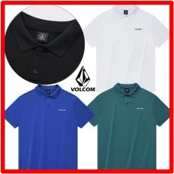 Volcom Unisex Street Style Short Sleeves Logo T-Shirts For Men Blue X L