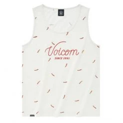 Volcom Unisex Street Style Logo Tanks & Camisoles For Women Cream X S -Volcom Sales Shop org 6449