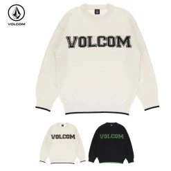 Volcom 2021-22FW Unisex Street Style Long Sleeves Sweaters For Men Cream X Xl